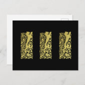 Will Bradley Heraldic Lion Postkarte (Vorne/Hinten)