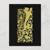 Will Bradley Heraldic Lion Postkarte (Vorderseite)