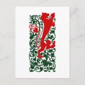 Will Bradley Heraldic Lion Postkarte (Vorderseite)