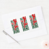 Will Bradley Heraldic Lion Rechteckiger Aufkleber (Umschlag)