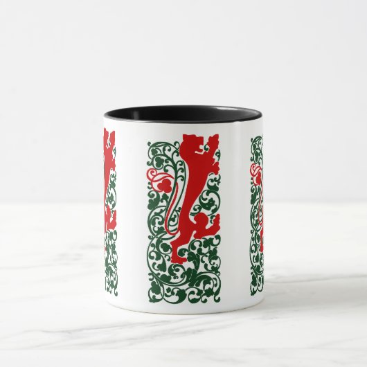 Will Bradley Heraldic Lion Tasse (Zentrum)