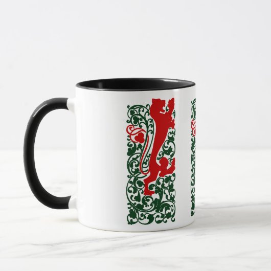 Will Bradley Heraldic Lion Tasse (Links)
