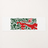 Will Bradley Heraldic Lion Yogamatte (Rückseite (Horizontal))