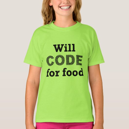 Will Code for Food Men's Shirt (Vorderseite)