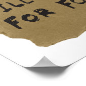 Will Code for Food Poster (Ecke)