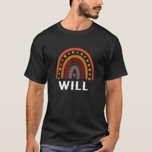Will Colorful Rainbow Funny Men / Junge / Baby Nam T-Shirt