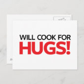 Will Cook für Hugs Postkarte (Vorne/Hinten)