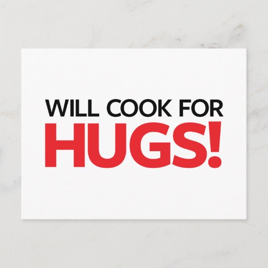 Will Cook für Hugs Postkarte (Vorderseite)