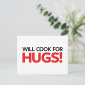 Will Cook für Hugs Postkarte (Stehend Vorderseite)