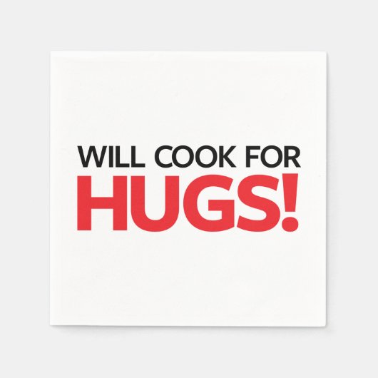 Will Cook für Hugs Serviette (Vorderseite)