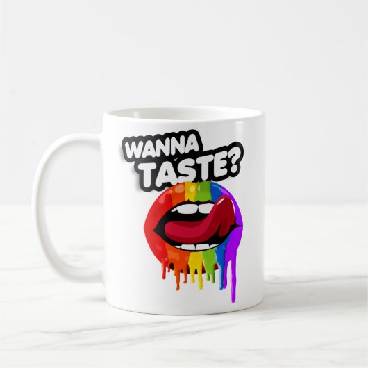 WILL DEN REGENBOGEN KOSTEN KAFFEETASSE (Links)