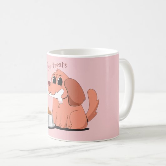 Will do any trick for treats kaffeetasse (VorderseiteRechts)