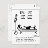 Will du, darüber zu reden? postkarte (Vorne/Hinten)