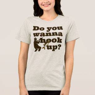 Will du, dich aufzumachen? Funny Fishing T - Shirt