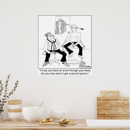 Will du eine zweite Meinung? Poster (Küche)
