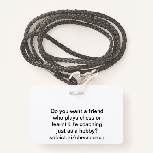 Will du einen Freund? Ausweis (Vorderseite mit Schlüsselband)