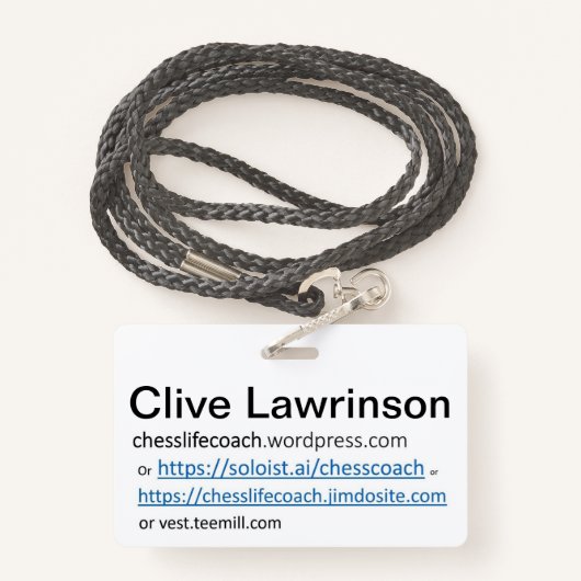 Will du einen Freund? Ausweis (Rückseite mit Schlüsselband)