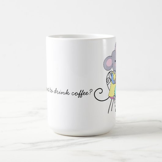 will du, Kaffee zu trinken? Kaffeetasse (Mittel)