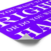 Will du, recht oder glücklich zu sein? 010 poster (Ecke)