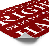 Will du, recht oder glücklich zu sein? 014 poster (Ecke)