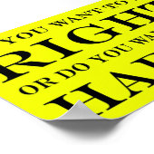 Will du, recht oder glücklich zu sein? 015 poster (Ecke)