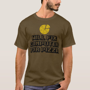 Will Fi Computer für Pizza Italienisches Essen Lov T-Shirt