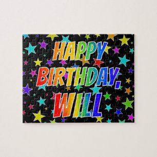 "WILL" First Name, Fun "HAPPY BIRTHDAY" Puzzle