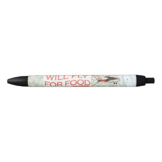 Will Fly for Food Pen (schwarze Tinte) Kugelschreiber