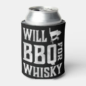Will GRILLEN for Whisky - Funny Offset Grillmaster Dosenkühler (Kanne Vorderseite)