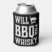 Will GRILLEN for Whisky - Funny Offset Grillmaster Dosenkühler (Kanne Rückseite)