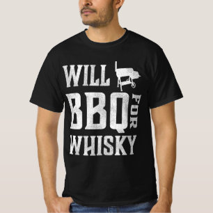 Will GRILLEN for Whisky - Funny Offset Grillmaster T-Shirt