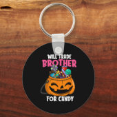 Will handeln Bruder für Candy Matching Halloween S Schlüsselanhänger (Vorderseite)