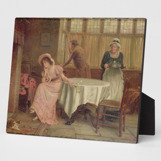 'Will He Come?' (oil on canvas) Fotoplatte (Seite)