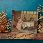 'Will He Come?' (oil on canvas) Fotoplatte (Seite)