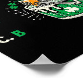 Will ich ein Bier Lustiger St. Patrick's Day Bierl Poster (Ecke)