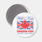 WILL & KATE CANADIAN TOUR MAGNET (Vorderseite/Rückseite)