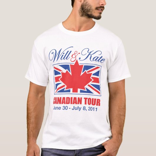 WILL & KATE CANADIAN TOUR T-Shirt (Vorderseite)