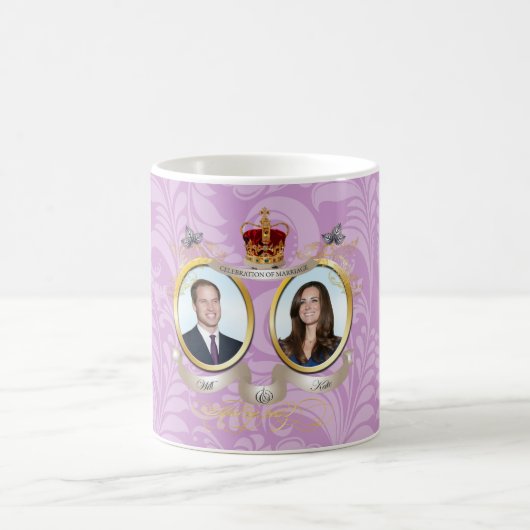 Will+Kate Hochzeit, DIY Farbe!! Kaffeetasse (Mittel)