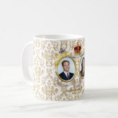 Will+Kate Hochzeit, diy Hintergrundfarbe!! Kaffeetasse (Vorderseite Links)