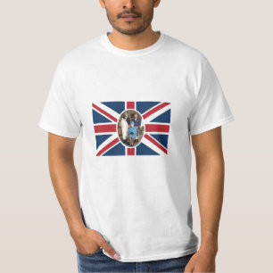 Will, Kate, Prinz George - Britische Flagge T-Shirt