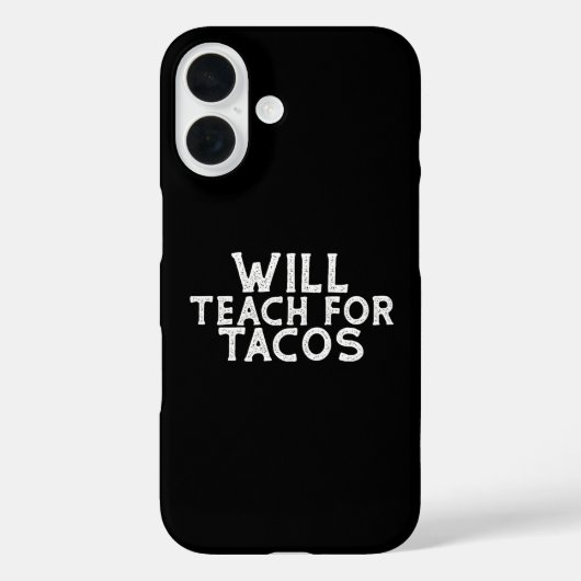 Will lehren für Tacos Case-Mate iPhone Hülle (Rückseite)