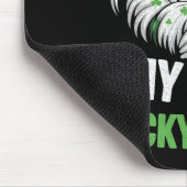 Will mein Glückspetir für lustigen St. Patrick Män Mousepad (Ecke)