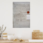 Will of Admiral Lord Nelson Poster (Küche)