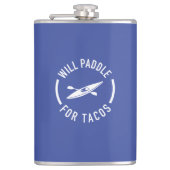 Will Paddle für Tacos Flachmann (Vorderseite)