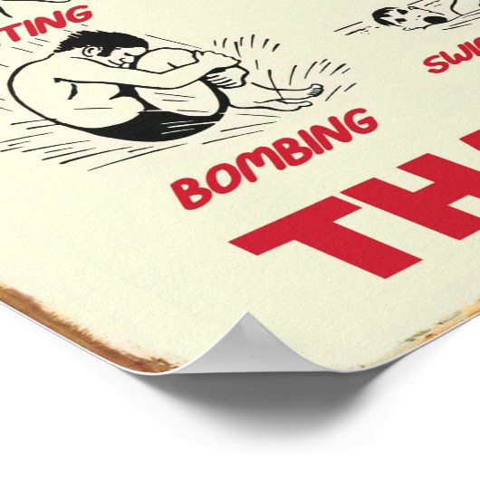 Will Patrons Kindly Refrain - Wohngestaltung Wall  Poster (Ecke)