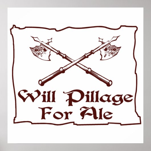 Will Pillage Poster (Vorne)