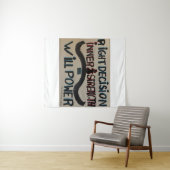 "Will Power" Medium (50" x 60") Tapestry Wandteppich (Beispiel (Horizontal))