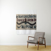 "Will Power" Medium (50" x 60") Tapestry Wandteppich (Beispiel)