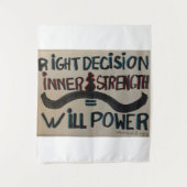 "Will Power" Medium (50" x 60") Tapestry Wandteppich (Vorderseite)