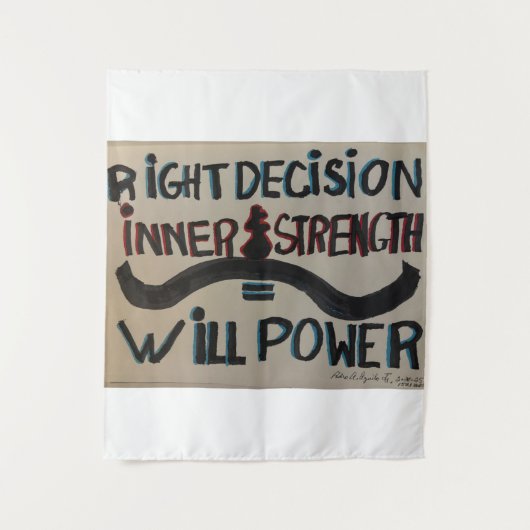 "Will Power" Medium (50" x 60") Tapestry Wandteppich (Vorderseite)